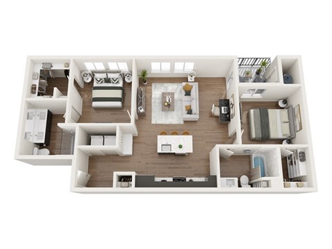 a bedroom floorplan of a 1 bedroom995 sq ft house